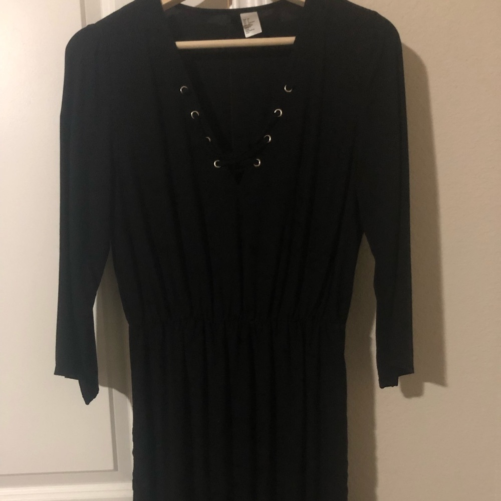 H&M Divided - Black Dress w/ front laces